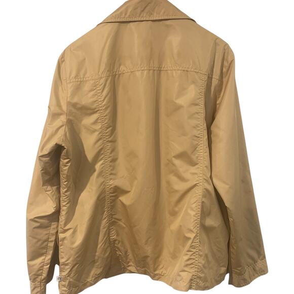 Chico's Zenergy Windbreaker  Size 3 (XL) Pockets Full Zip Buttons Softshell Gold - Picture 2 of 5